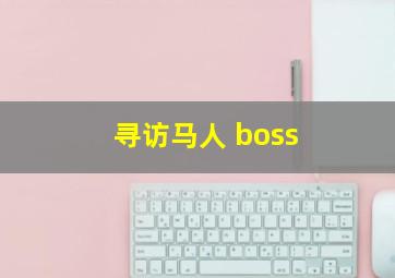 寻访马人 boss